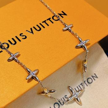 Louis Vuitton Singature Necklace LV62523 Silver 2024 (YF-24062523)