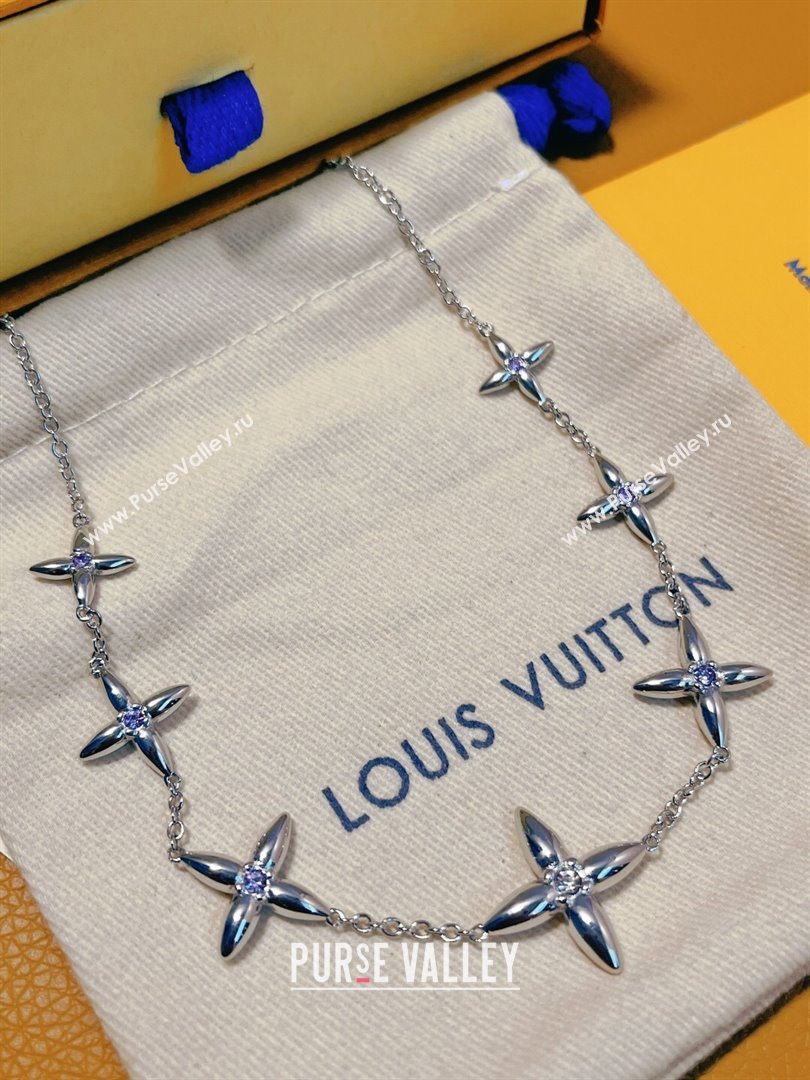 Louis Vuitton Singature Necklace LV62523 Silver 2024 (YF-24062523)