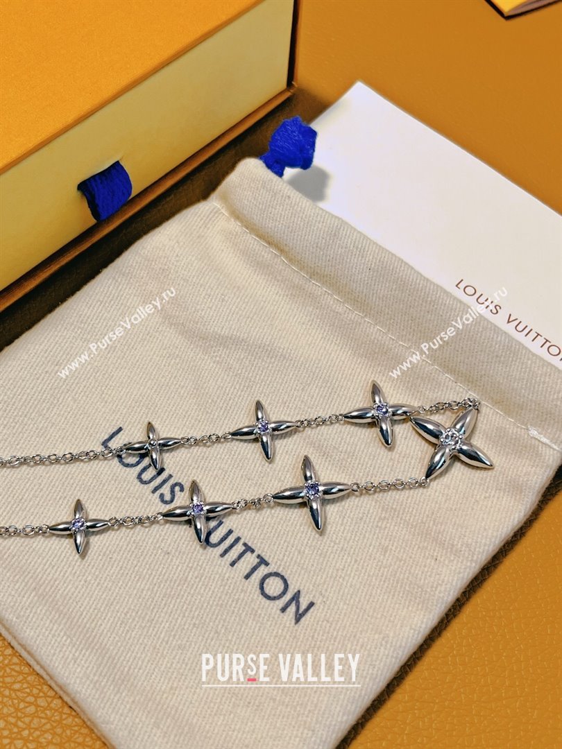 Louis Vuitton Singature Necklace LV62523 Silver 2024 (YF-24062523)