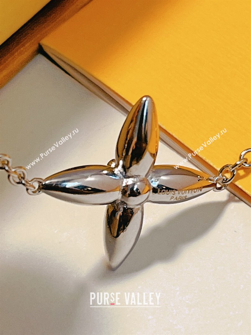 Louis Vuitton Singature Necklace LV62523 Silver 2024 (YF-24062523)