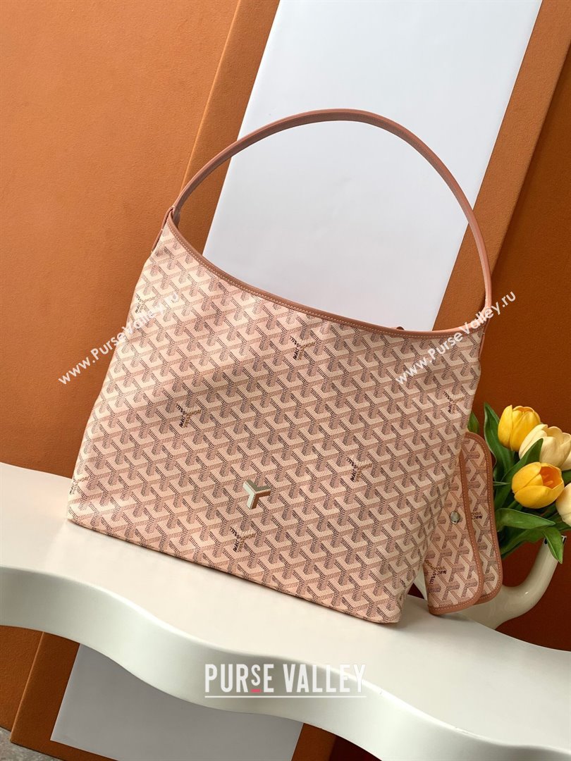 Goyard Boheme Hobo Bag Pearly Pink 2024 (ZH-24112106)