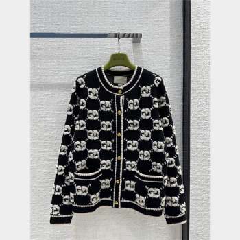 Gucci Wool GG Cardigan G102336 Black 2023 (Q-23102336)