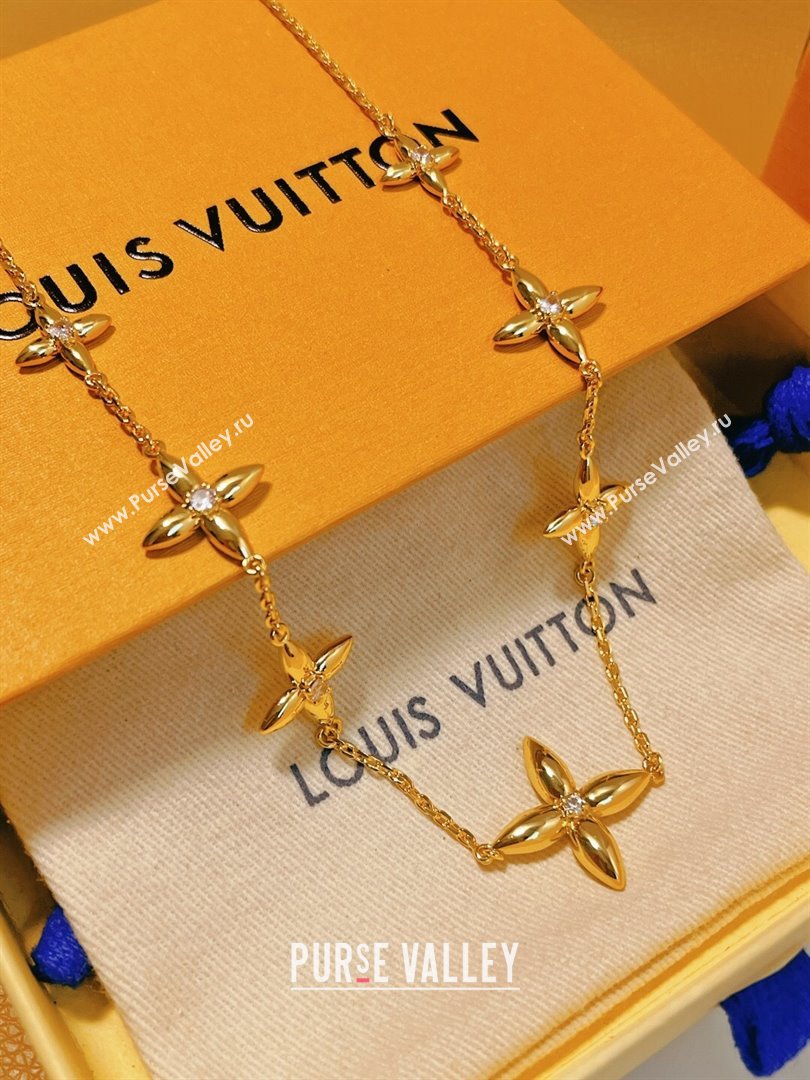 Louis Vuitton Singature Necklace LV62524 Gold 2024 (YF-24062524)