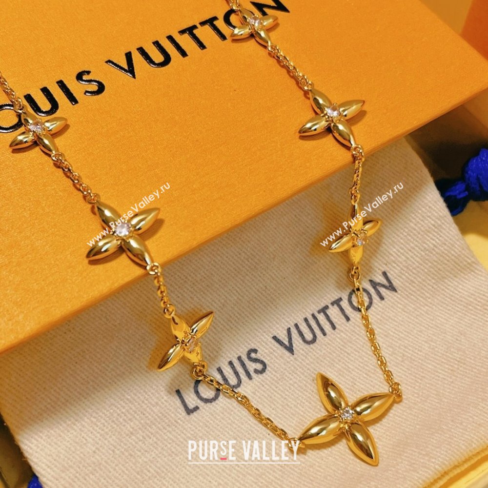 Louis Vuitton Singature Necklace LV62524 Gold 2024 (YF-24062524)