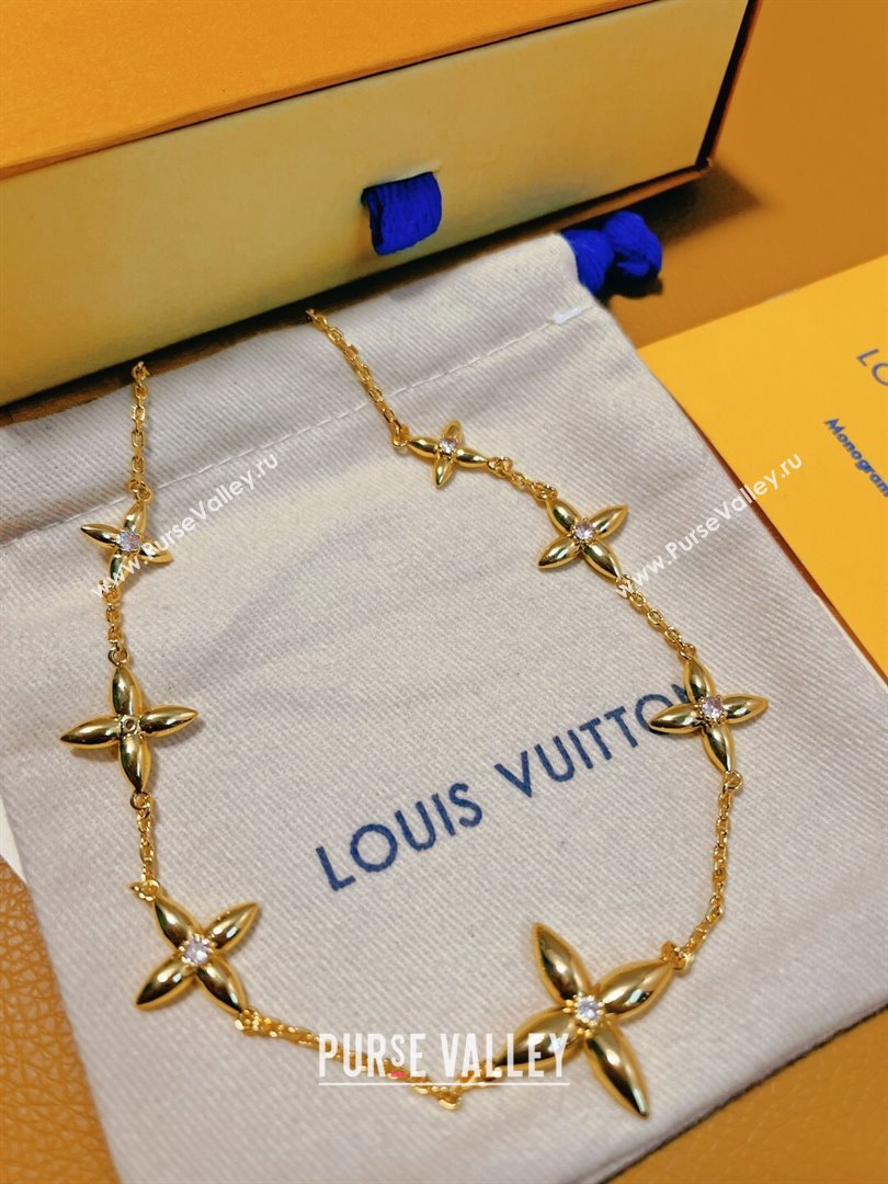 Louis Vuitton Singature Necklace LV62524 Gold 2024 (YF-24062524)