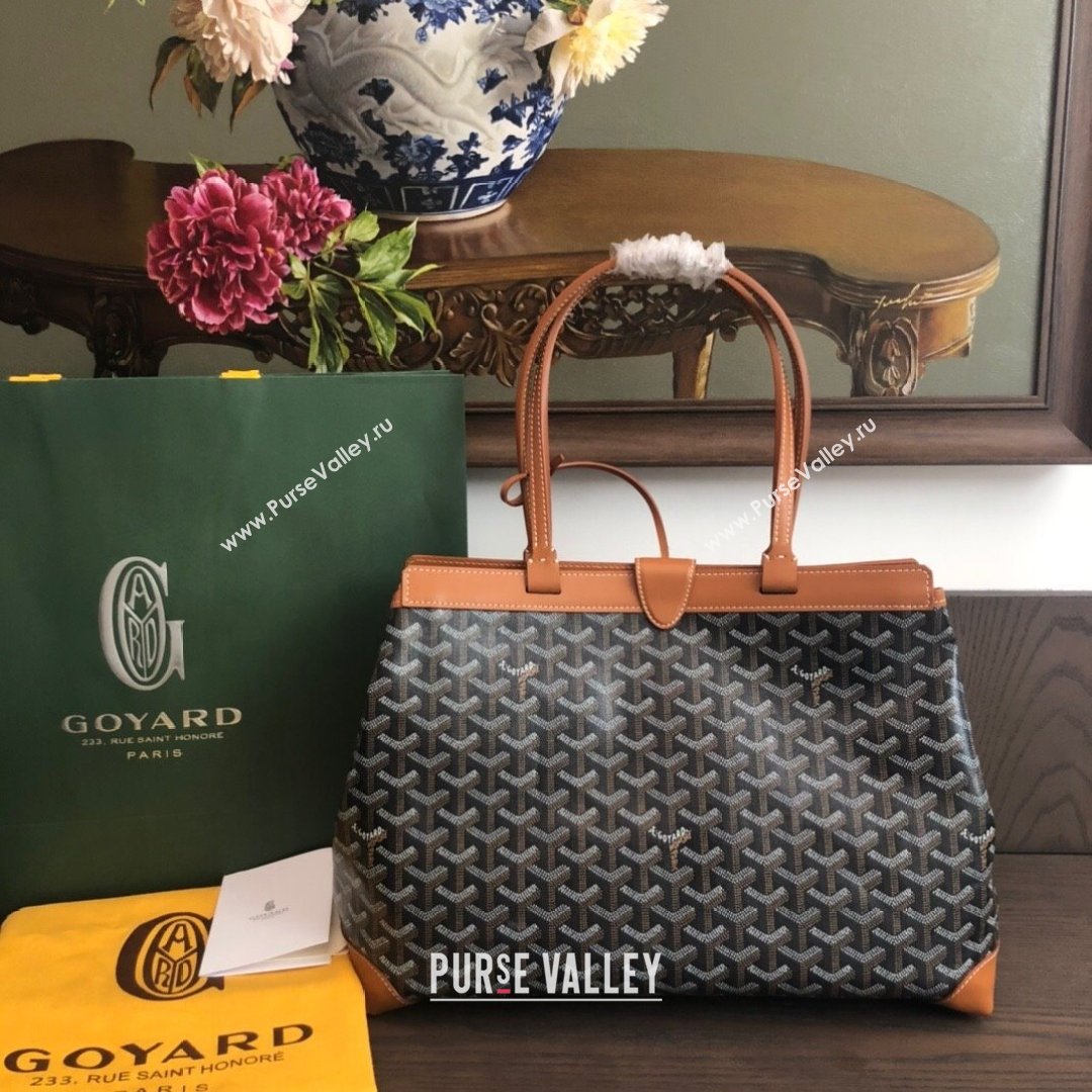 Goyard Bellechasse Biaude Tote Bag PM Tan Brown 2021 (LMGY-21091420)