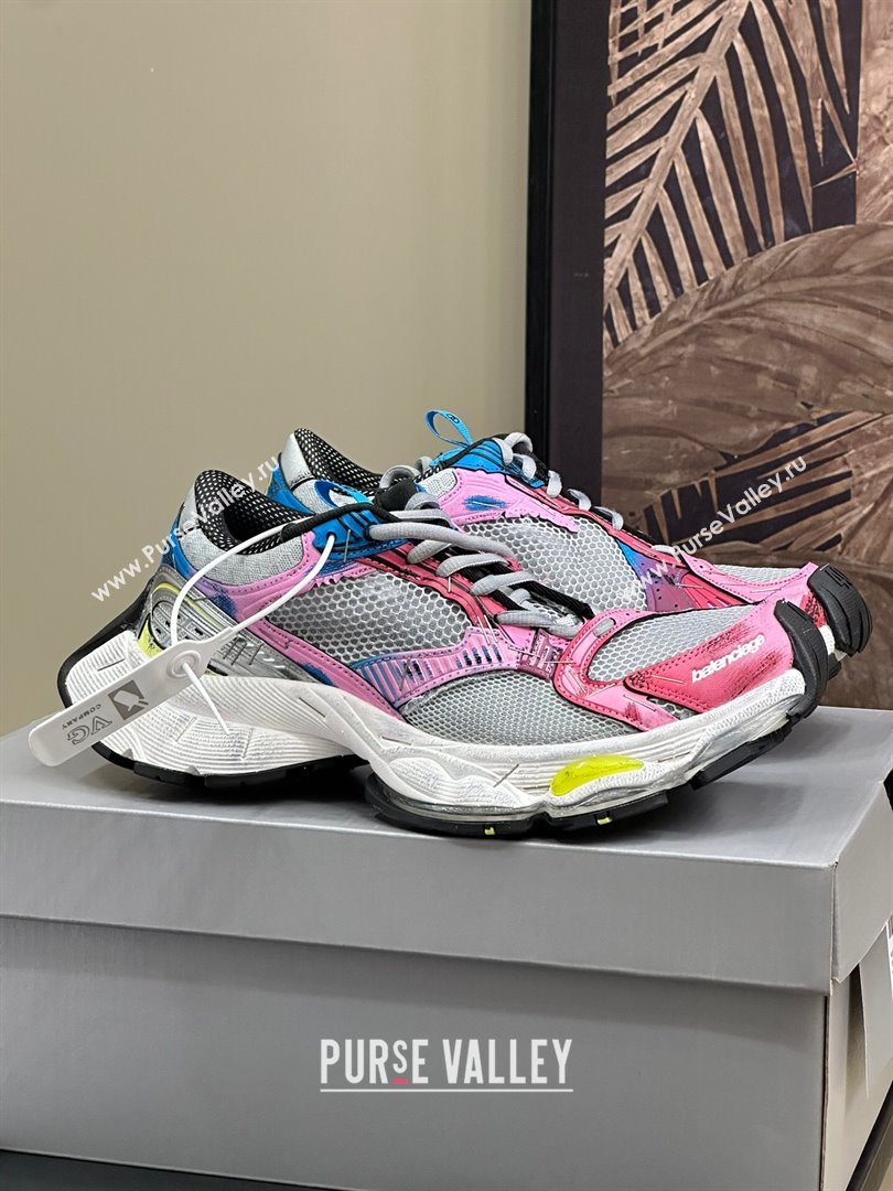 Balenciaga Stapler Sneakers Pink 2024 (For Women and Men) (SS-24100101)