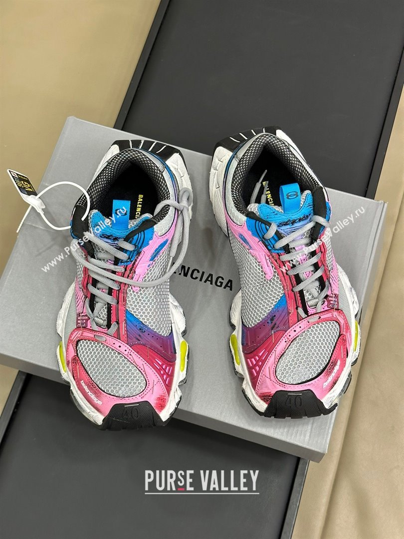 Balenciaga Stapler Sneakers Pink 2024 (For Women and Men) (SS-24100101)