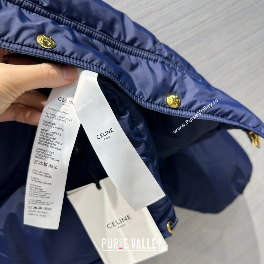 Celine Down Jacket C11228 Blue 2024 (Q-2411228)