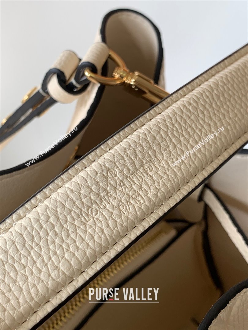 Louis Vuitton NeoNoe MM Bucket Bag in Monogram Embossed Leather M46526 Cream (K-24112109)