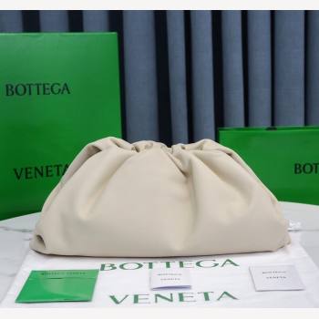 Bottega Veneta Large Pouch Soft Voluminous Clutch Bag Plaster White 2021 576227L (MS-21102216)