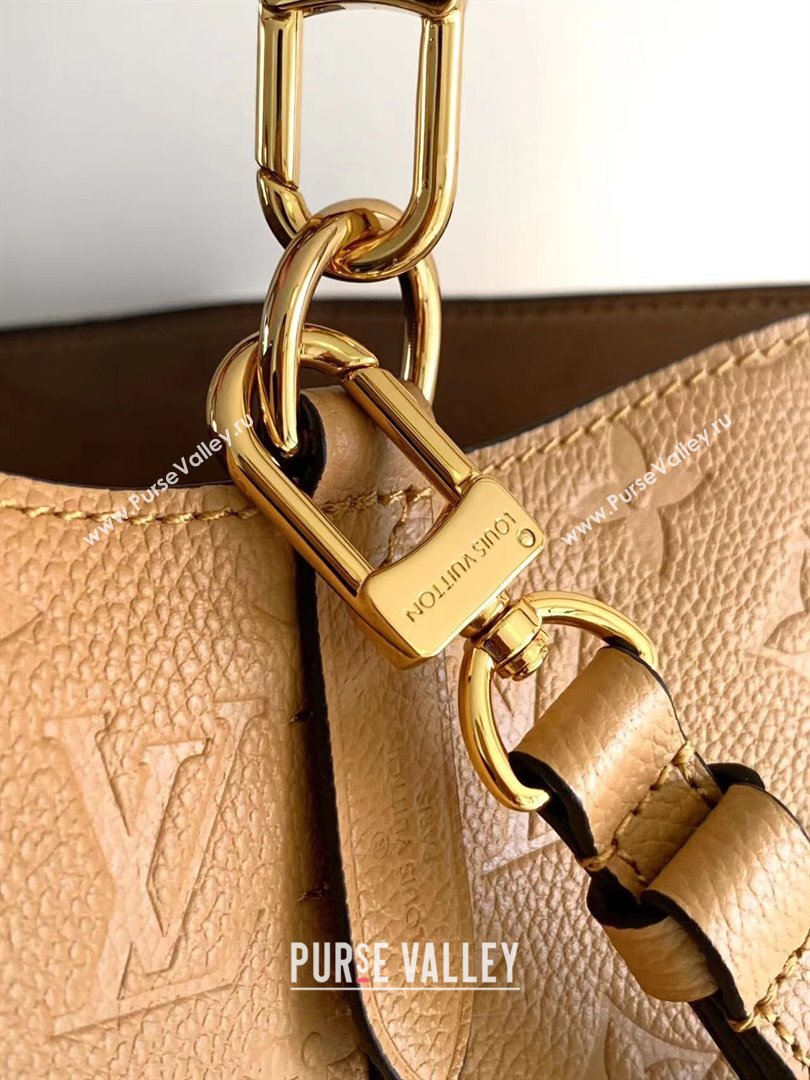 Louis Vuitton NeoNoe MM Bucket Bag in Monogram Embossed Leather M11815 Brown 2024 (K-24112111)