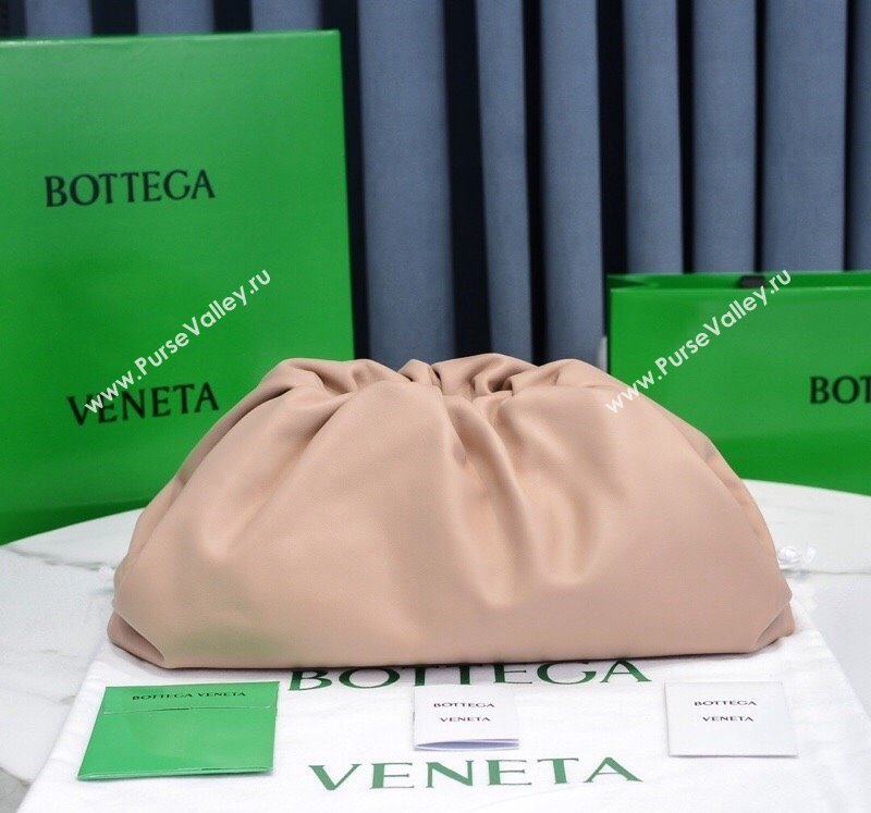 Bottega Veneta Large Pouch Soft Voluminous Clutch Bag Nude Pink 2021 576227L (MS-21102217)