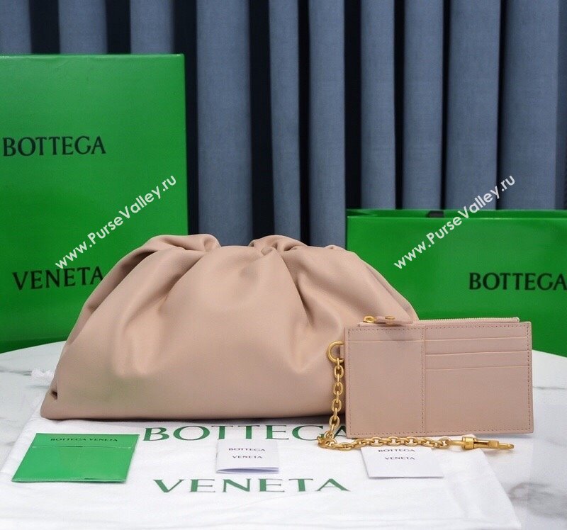 Bottega Veneta Large Pouch Soft Voluminous Clutch Bag Nude Pink 2021 576227L (MS-21102217)