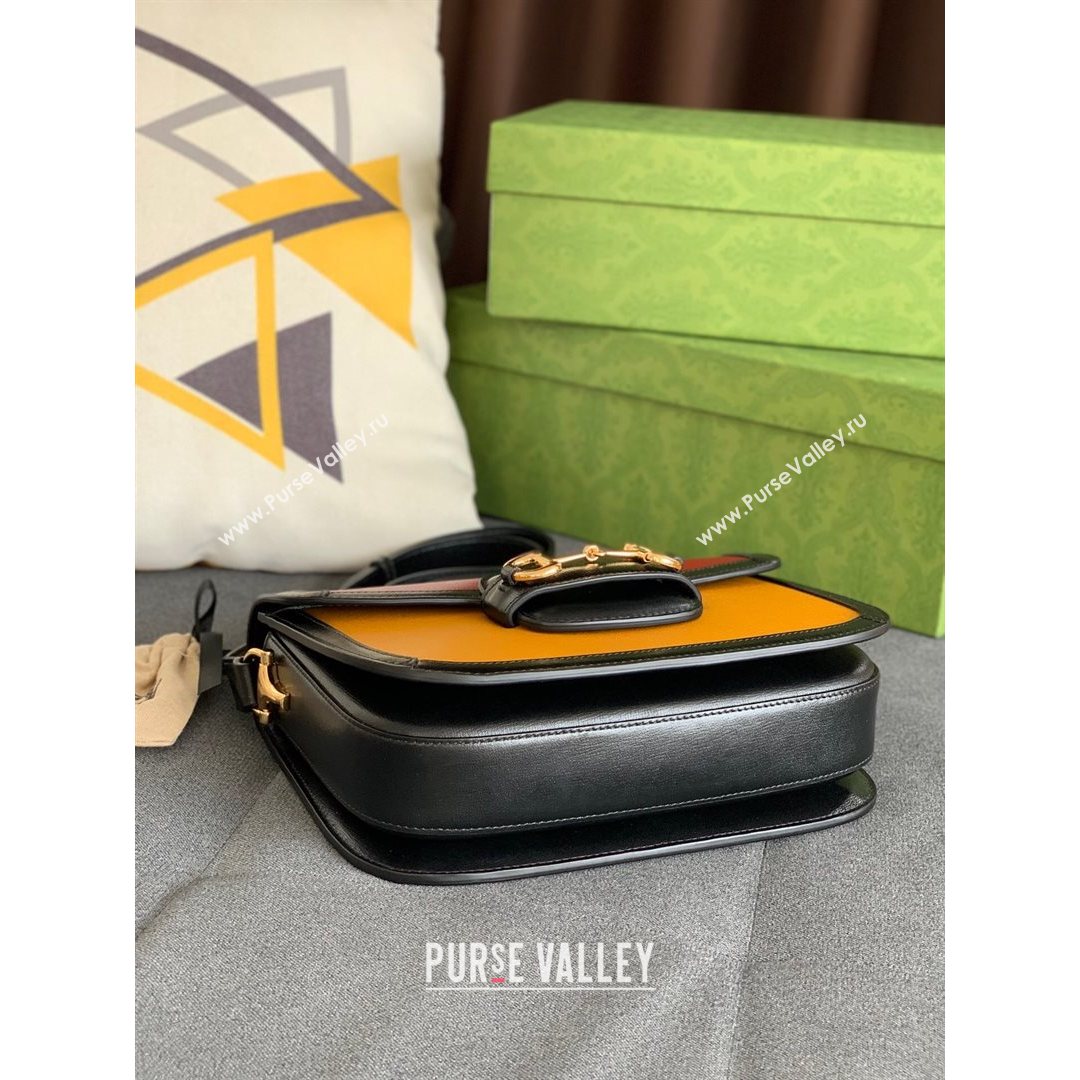 Gucci Horsebit 1955 Shoulder Bag 602204 Red/Yellow 2021 (DLH-21072610)