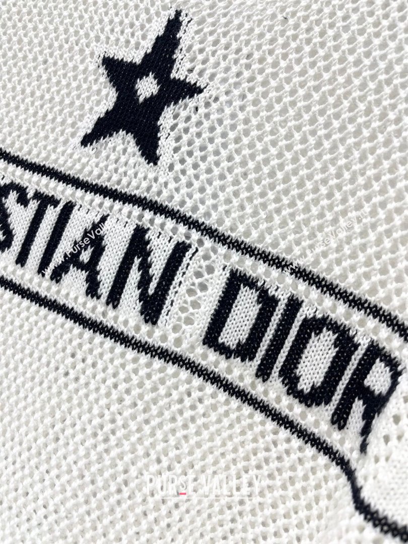Dior Knit Short-sleeved Sweater D043008 White 2024 (Q-24043008)