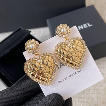 Chanel Heart Earrings CH62707 Gold 2024 (YF-24062707)