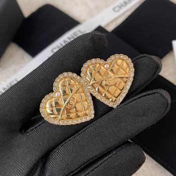 Chanel Heart Earrings CH62708 Gold 2024 (YF-24062708)