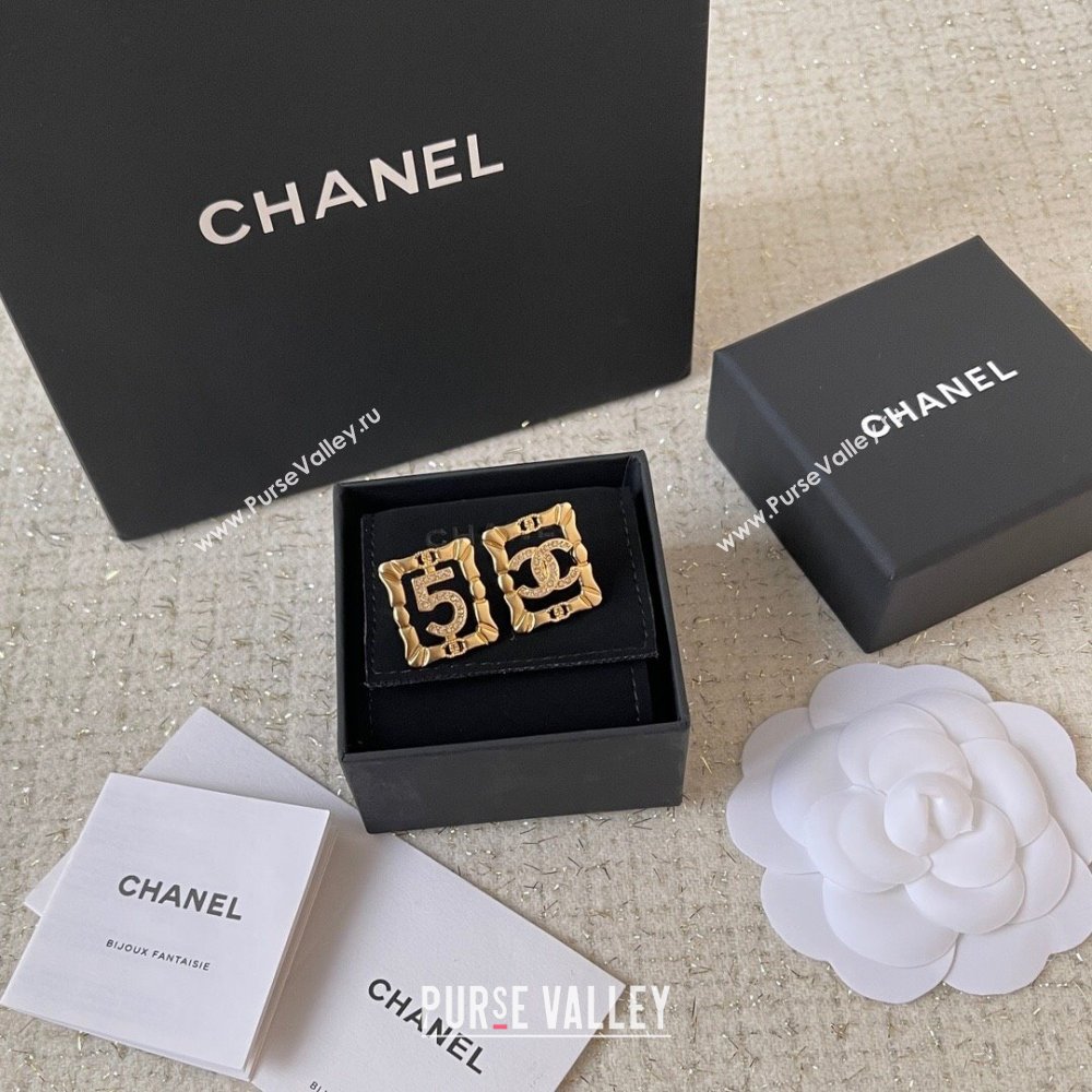 Chanel Square Earrings CH62709 Gold 2024 (YF-24062709)