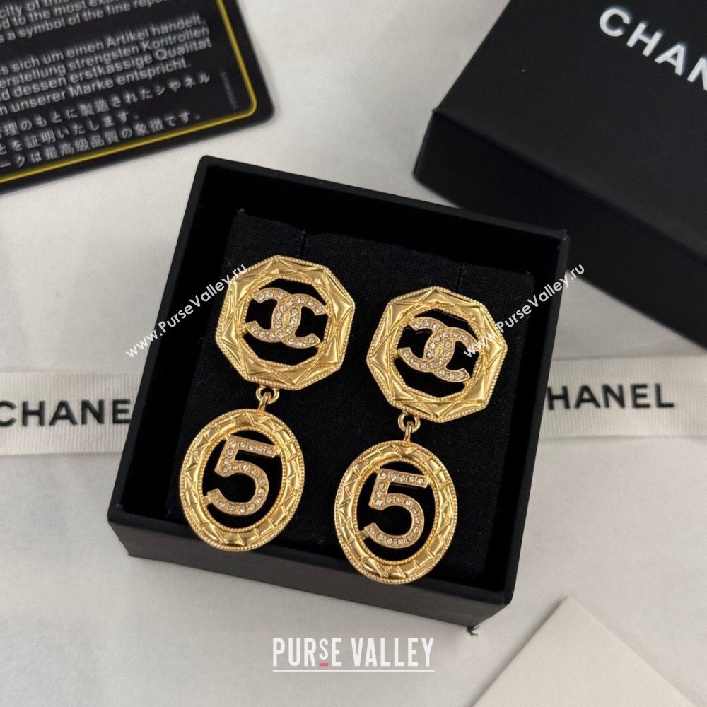 Chanel Number 5 Earrings CH62712 Gold 2024 (YF-24062712)