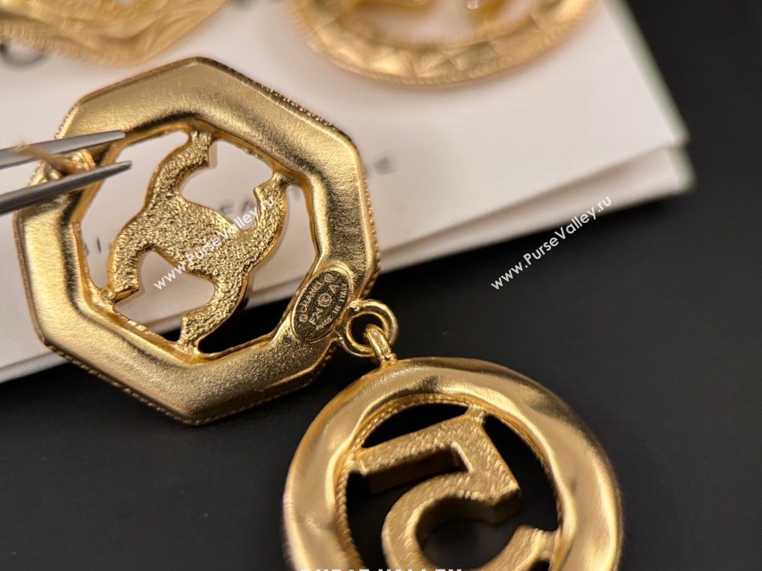 Chanel Number 5 Earrings CH62712 Gold 2024 (YF-24062712)