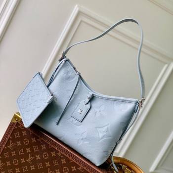 Louis Vuitton CarryAll PM Bag in Grained Monogram Leather M46673 Blue Washed 2024 (K-24080906)