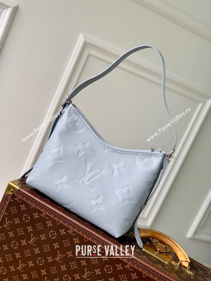 Louis Vuitton CarryAll PM Bag in Grained Monogram Leather M46673 Blue Washed 2024 (K-24080906)