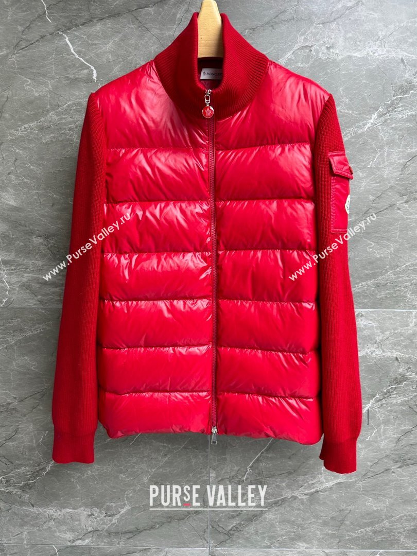 Moncler Down Jacket M11040 Red 2024 (Q-2411040 )