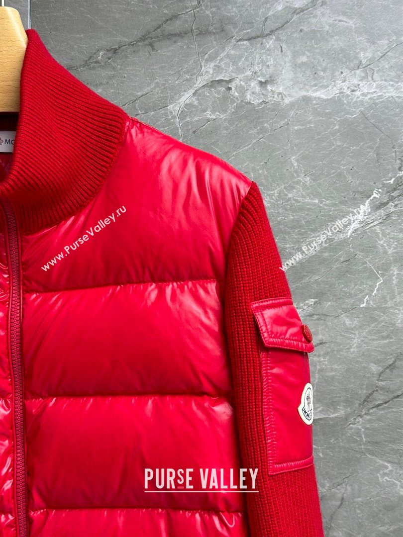 Moncler Down Jacket M11040 Red 2024 (Q-2411040 )