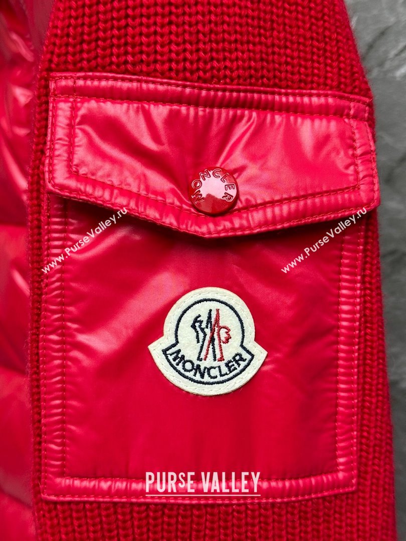 Moncler Down Jacket M11040 Red 2024 (Q-2411040 )