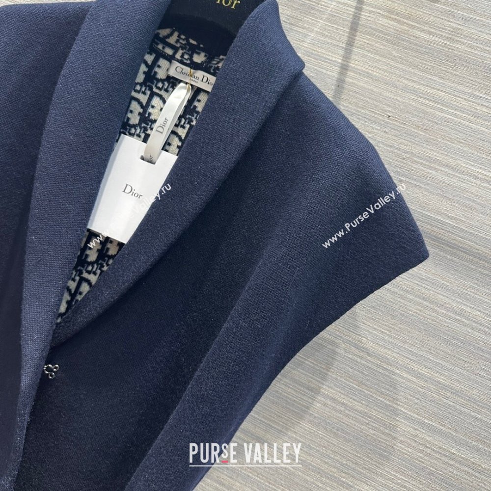 Dior Wool Vest D9514 Blue 2023 (Q-239514)