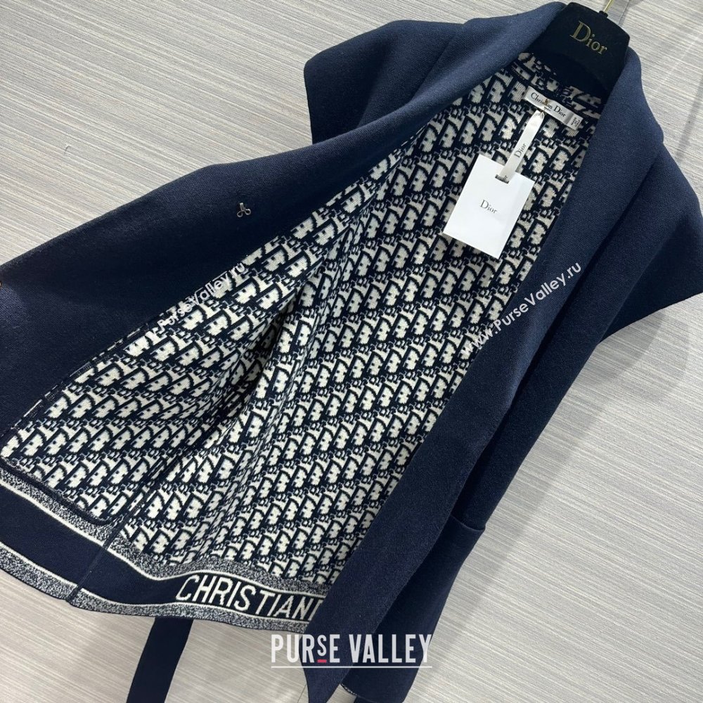 Dior Wool Vest D9514 Blue 2023 (Q-239514)