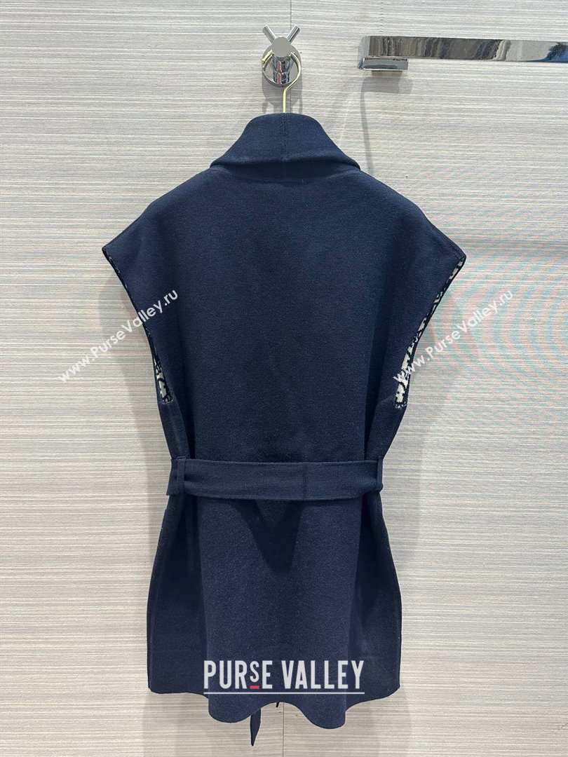 Dior Wool Vest D9514 Blue 2023 (Q-239514)