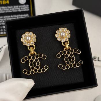 Chanel Crystal Earrings CH62717 Black 2024 (YF-24062717)