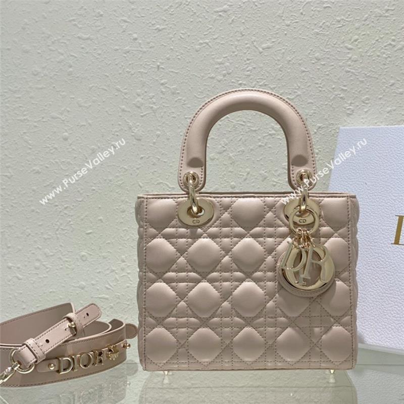 Dior Small Lady Dior My ABCDior Bag in Sand-Colored Cannage Lambskin 2023 (XXG-23102013)