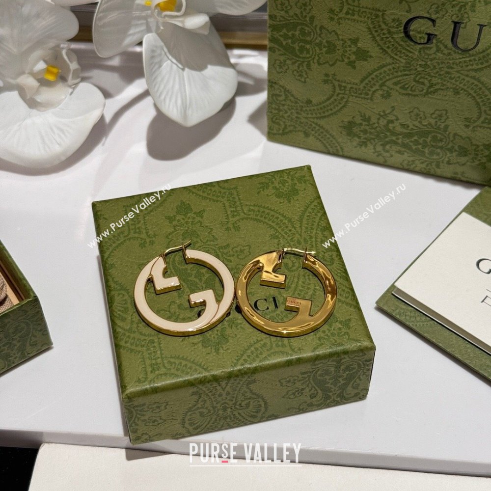 Gucci GG Earrings G62718 White 2024 (YF-24062718)