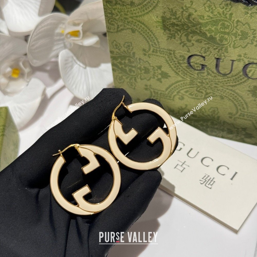 Gucci GG Earrings G62718 White 2024 (YF-24062718)