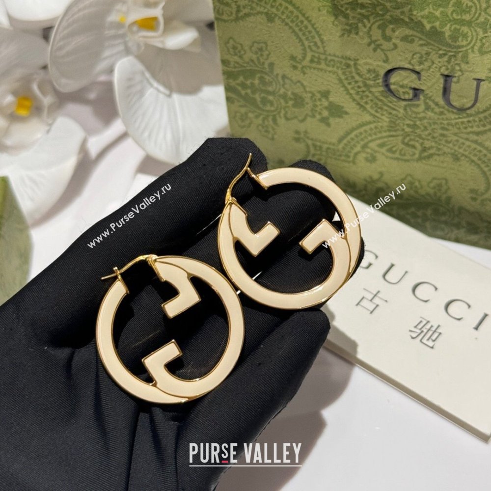 Gucci GG Earrings G62718 White 2024 (YF-24062718)