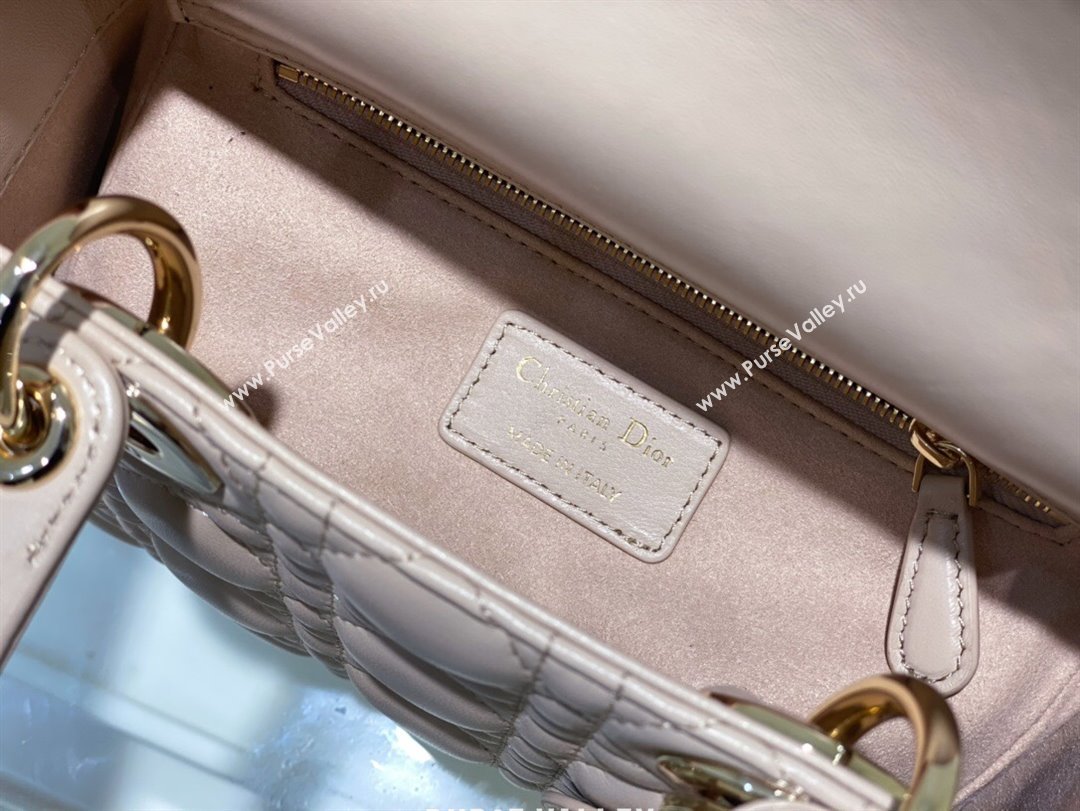 Dior Small Lady Dior My ABCDior Bag in Sand-Colored Cannage Lambskin 2023 (XXG-23102013)