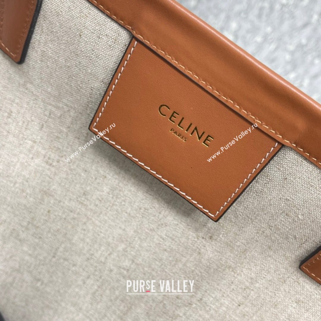 Celine Medium Couffin Shopping Bag in Grey Textile 2021 (BL-21072656)