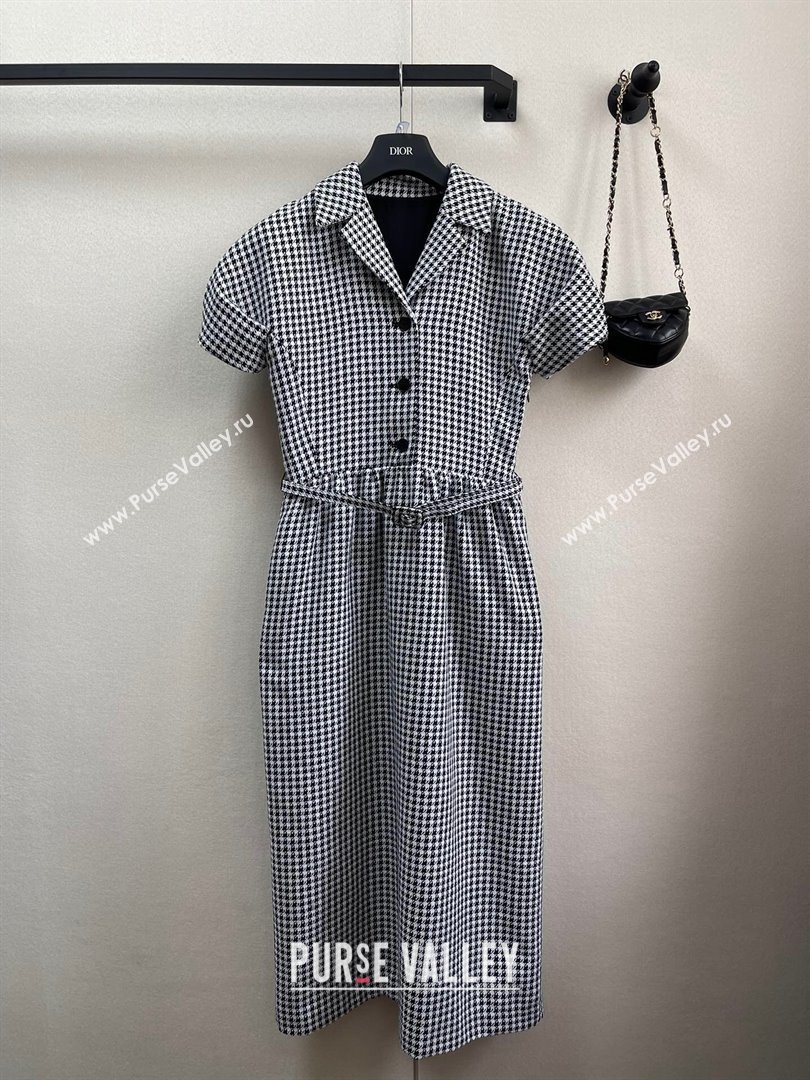 Dior Regular-Fit Mid-Length Dress with Puff Sleeves D9517 2023 (Q-239517)