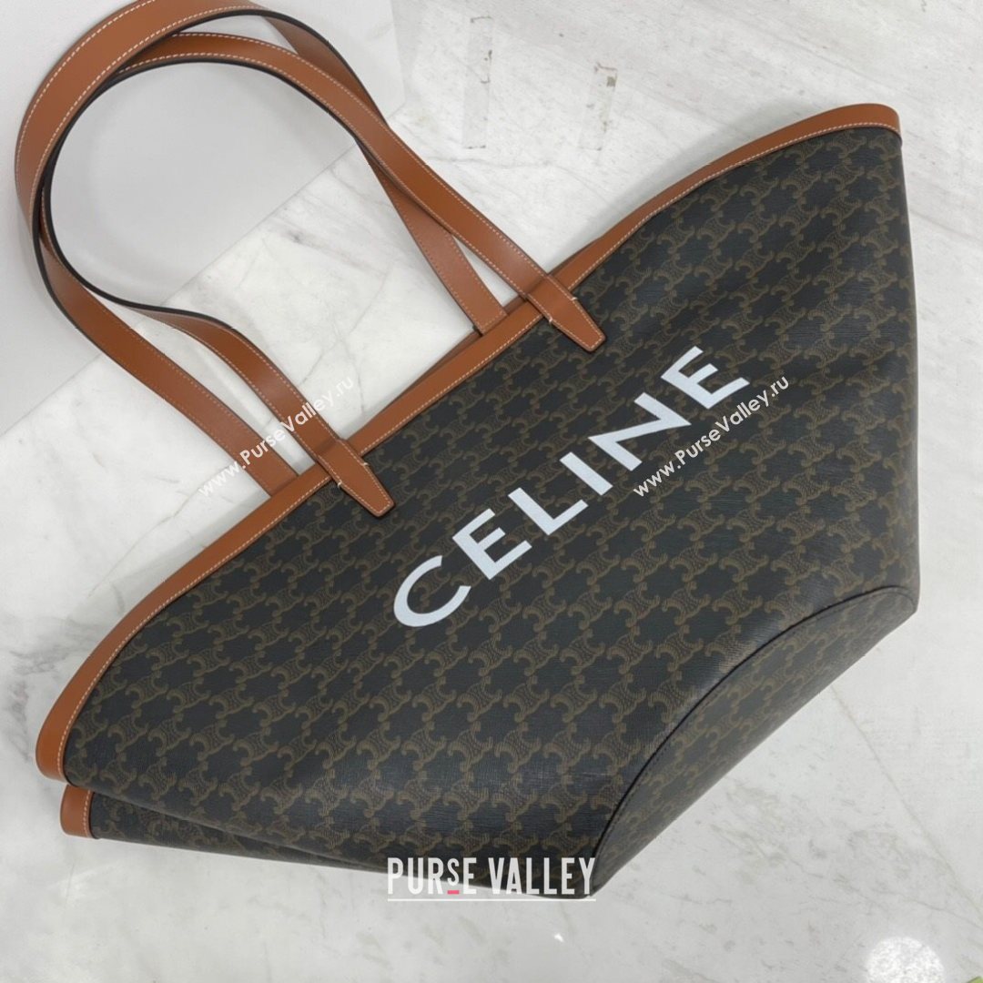 Celine Medium Couffin Shopping Bag in Brown Triomphe Canvas 2021 (BL-21072654)