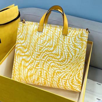 Fendi Sunshine FF Vertigo Medium Shopper Bag Bag Yellow 2021 8379 (CL-21073102)