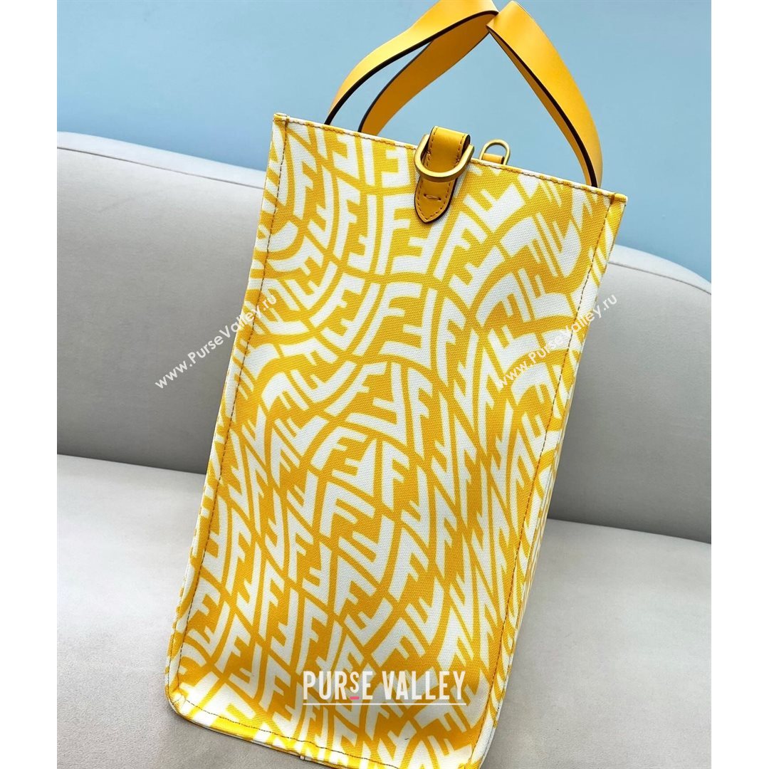 Fendi Sunshine FF Vertigo Medium Shopper Bag Bag Yellow 2021 8379 (CL-21073102)