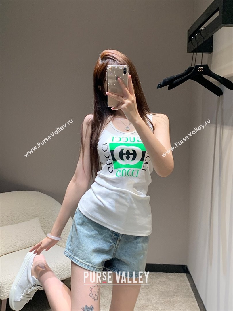 Gucci Vest G043028 White/Green 2024 (Q-24043028)