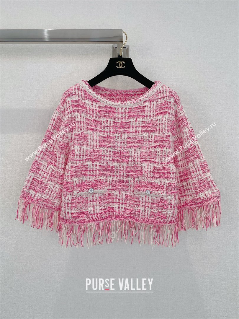 Chanel Knit Sweater CH043029 Pink 2024 (Q-24043029)