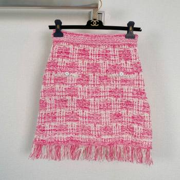 Chanel Knit Skirt CH043030 Pink 2024 (Q-24043030 )