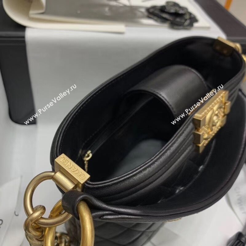 Chanel Quilted Calfskin Small Bucket Bag AS2091 Black 2020 (JY-20112001)