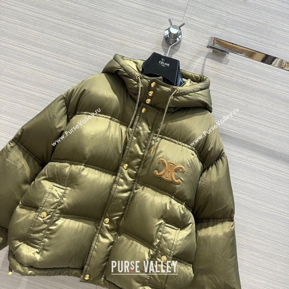 Celine Down Jacket C11229 Green 2024 (Q-2411229)