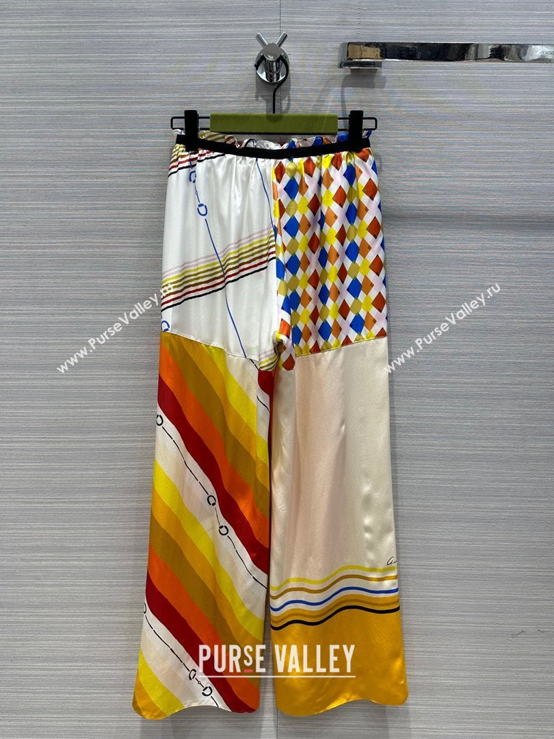 Gucci Silk Pants G043024 Multicolor 2024 (Q-24043024)